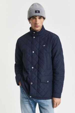 Quilted Windcheater Mid-Length Jacket