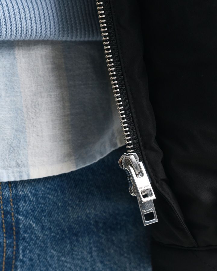 Quilted Windcheater Mid-Length Jacket