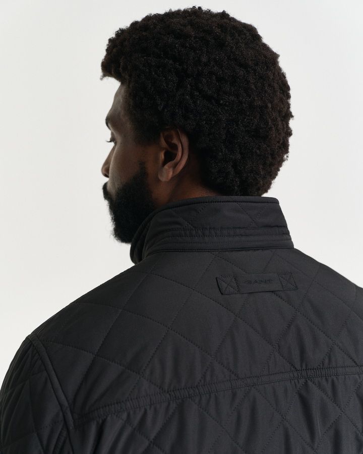 Quilted Windcheater Mid-Length Jacket