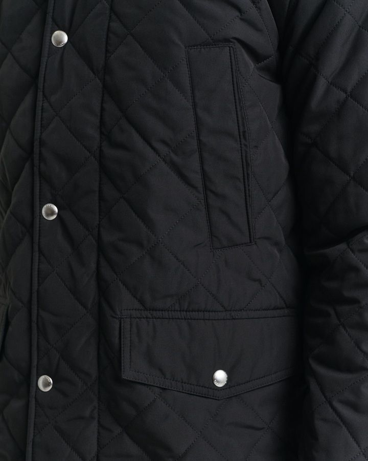 Quilted Windcheater Mid-Length Jacket