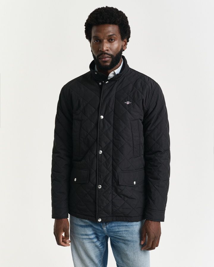 Quilted Windcheater Mid-Length Jacket