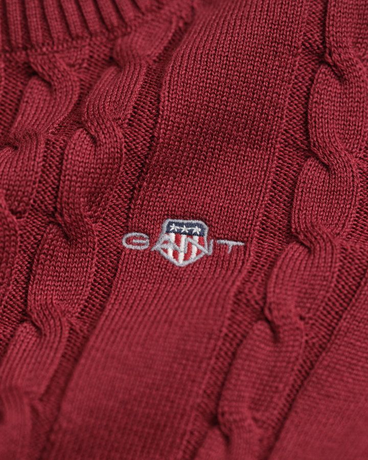 Girls Cotton Cable Knit Dress