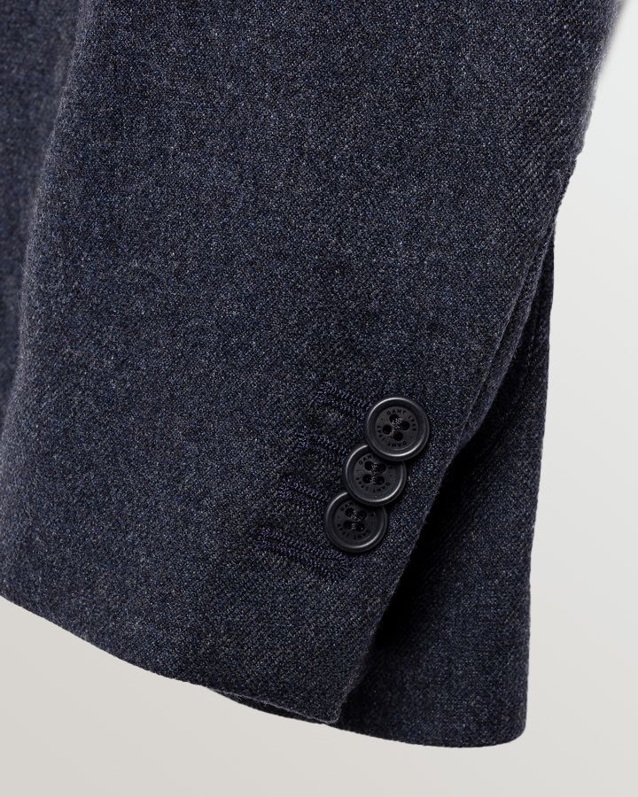 Slim Fit Washable Flannel Suit Jacket