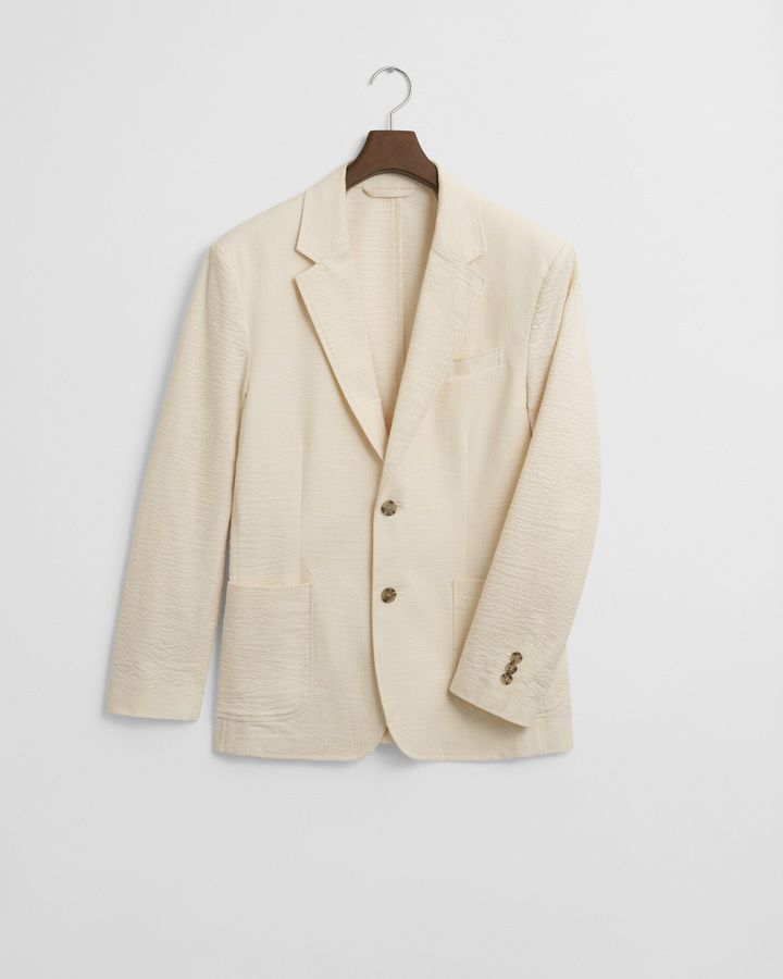 Slim Fit Seersucker Suit Jacket
