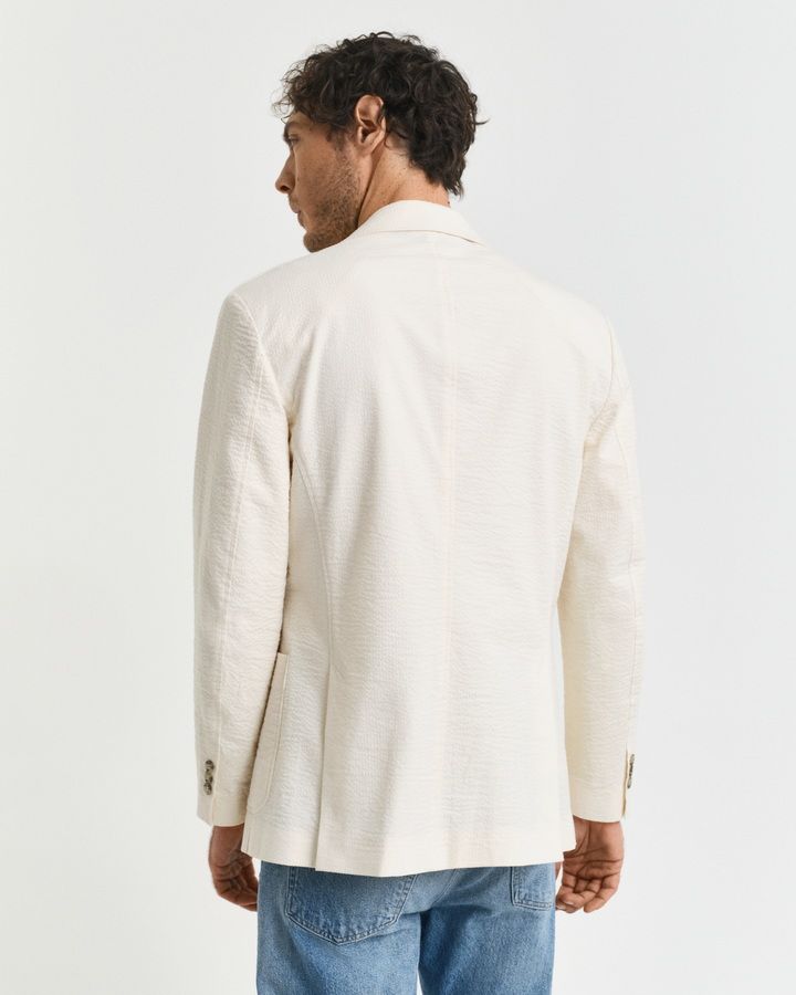 Slim Fit Seersucker Suit Jacket