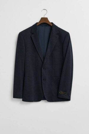 Slim Fit Two-Toned Jersey Pique Blazer