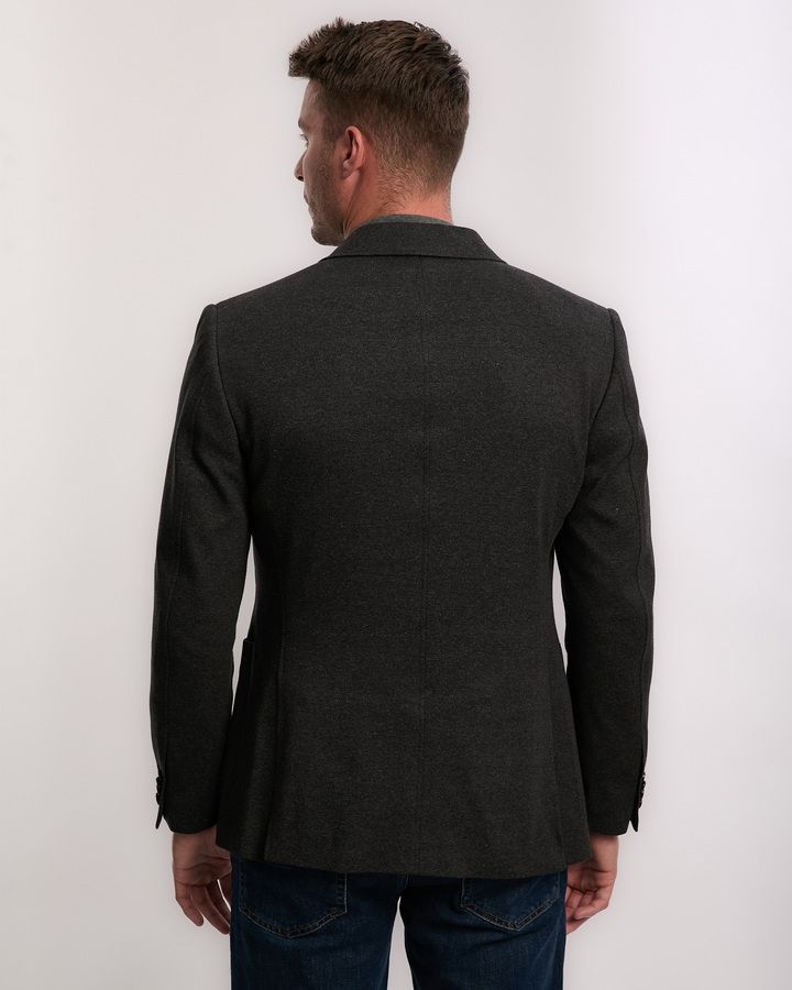 Slim Fit Two-Toned Jersey Pique Blazer