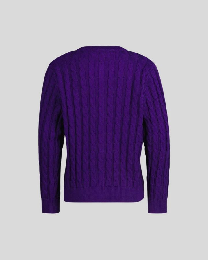 SHIELD COTTON CABLE CARDIGAN