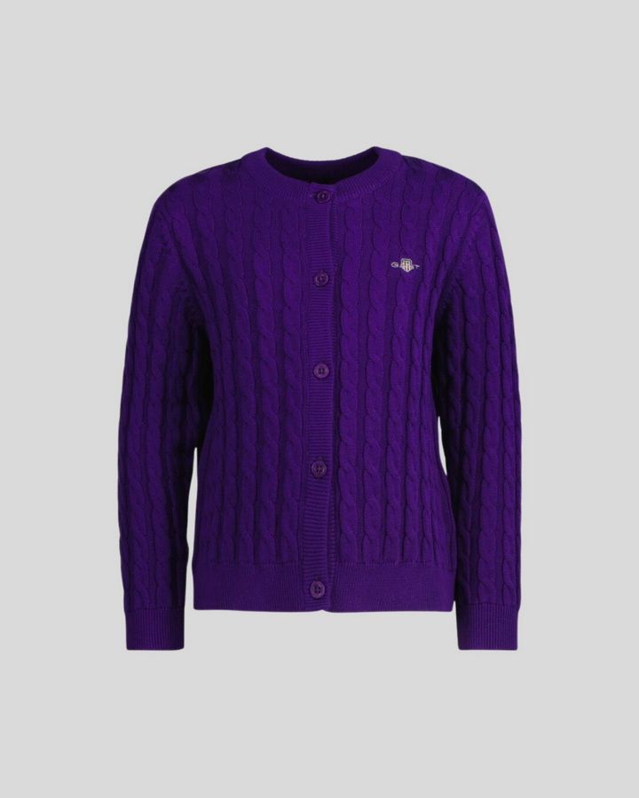 SHIELD COTTON CABLE CARDIGAN