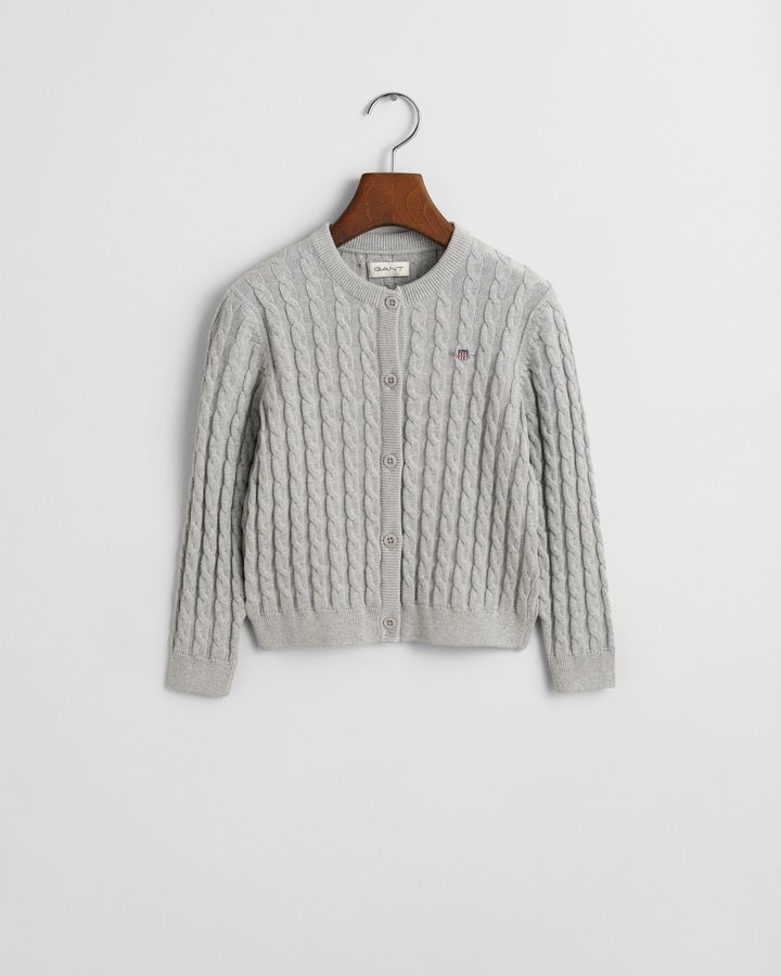SHIELD COTTON CABLE CARDIGAN