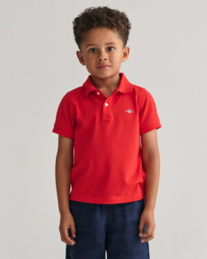 Kids Shield Pique Polo Shirt
