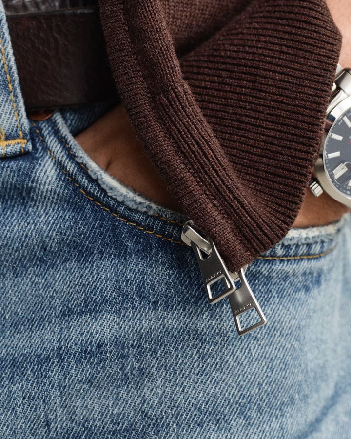 Casual Cotton Zip Cardigan