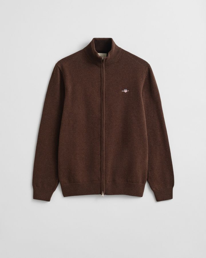 Casual Cotton Zip Cardigan