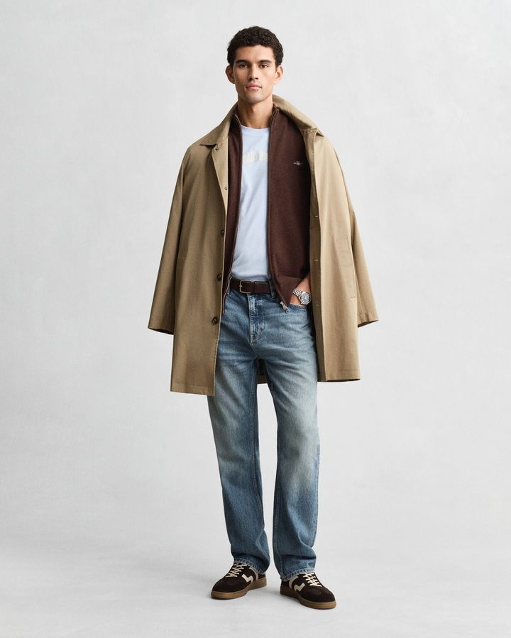 Casual Cotton Zip Cardigan