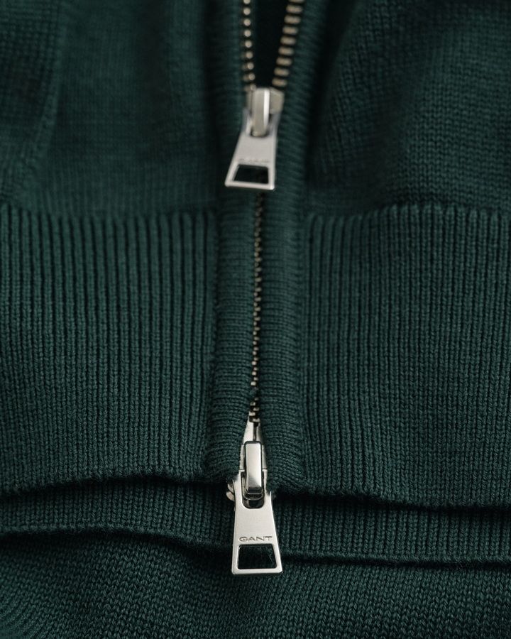 Casual Cotton Zip Cardigan