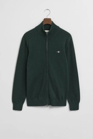 Casual Cotton Zip Cardigan