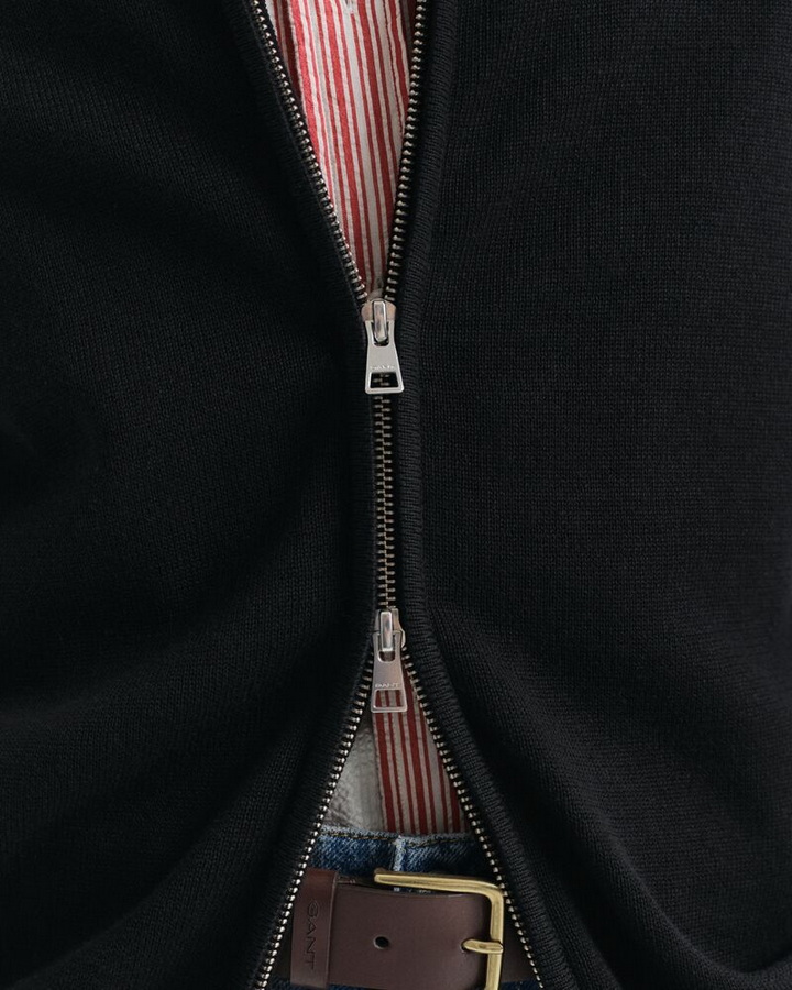 Casual Cotton Zip Cardigan