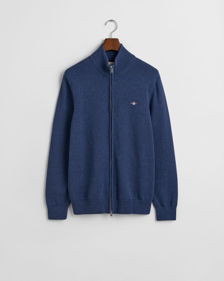 Casual Cotton Zip Cardigan