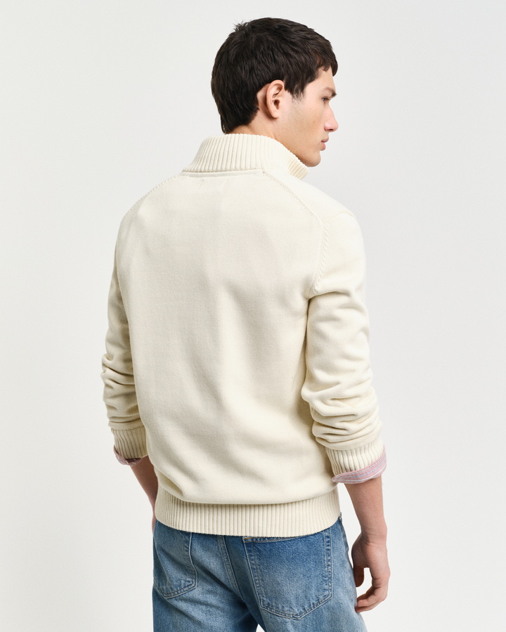 Casual Cotton Half-Zip Sweater