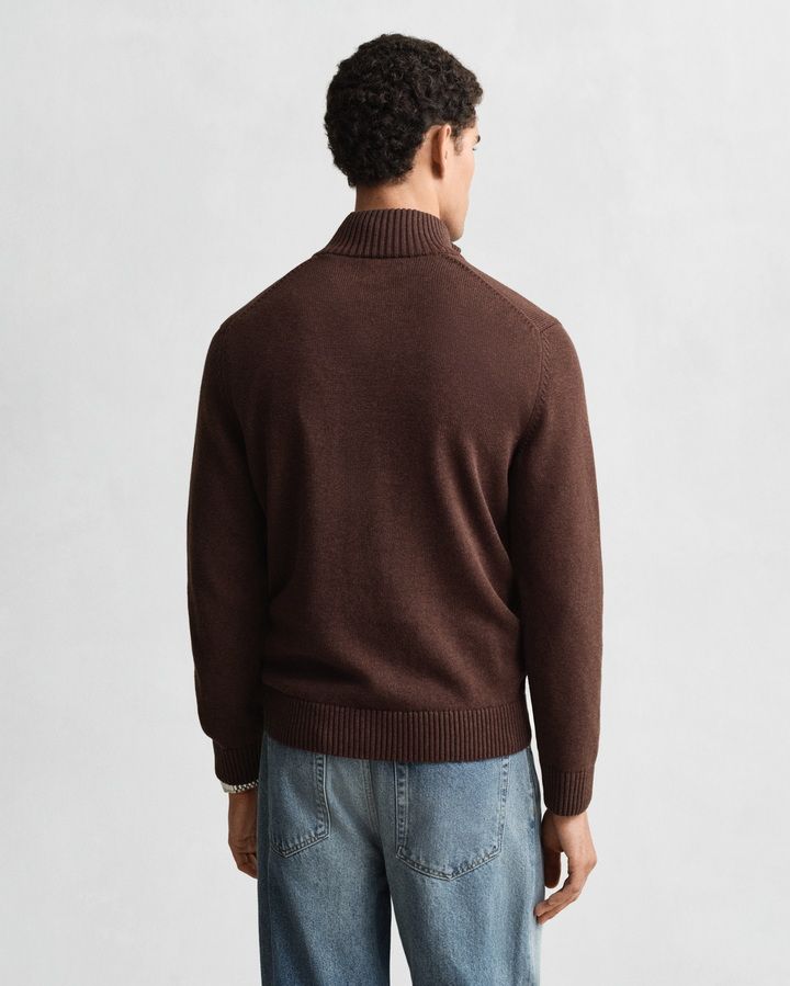 CASUAL COTTON HALF ZIP