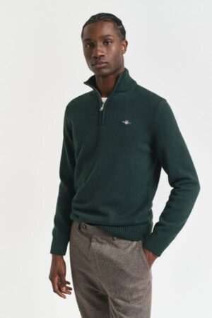 Casual Cotton Half-Zip Sweater