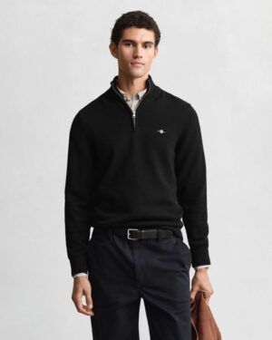 Casual Cotton Half-Zip Sweater