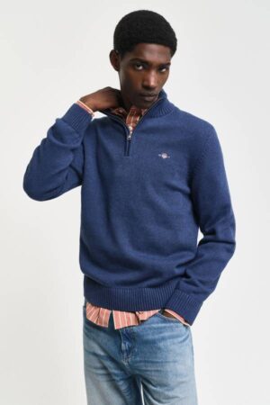 Casual Cotton Half-Zip Sweater