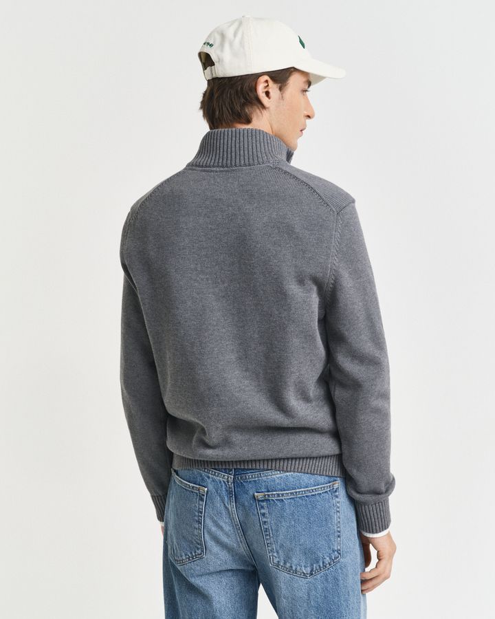 Casual Cotton Half-Zip Sweater