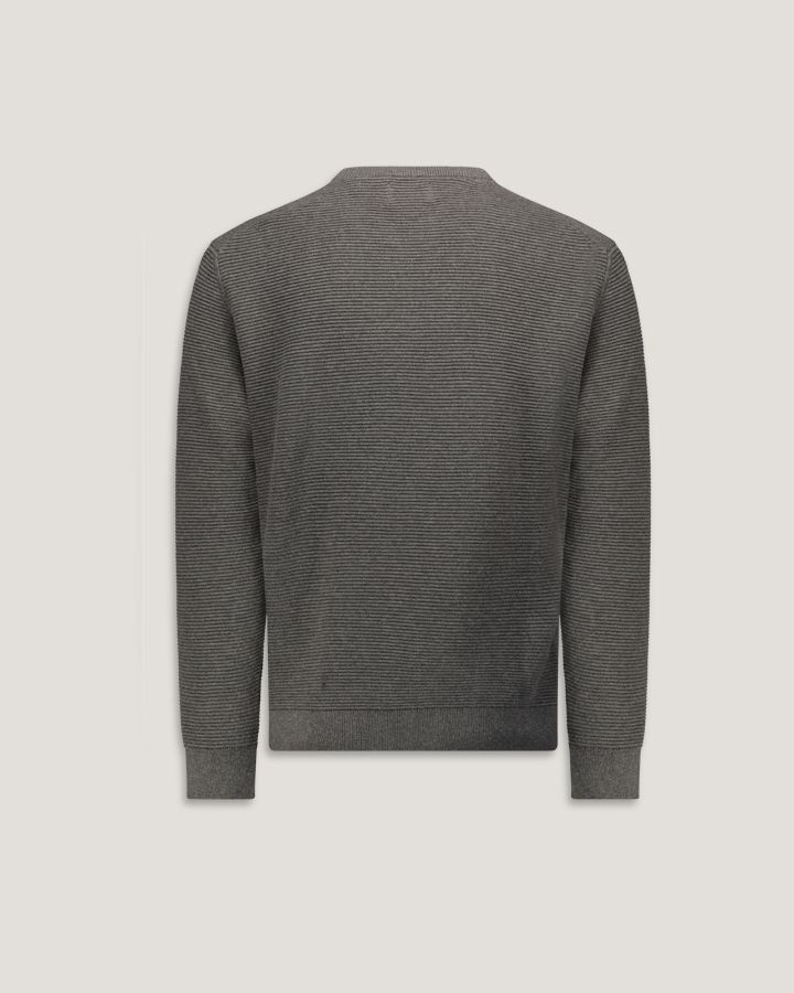 TEXTURED COTTON C-NECK