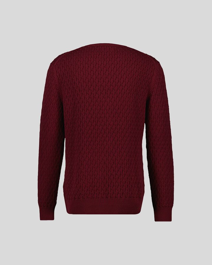 Textured Cotton C-Neck