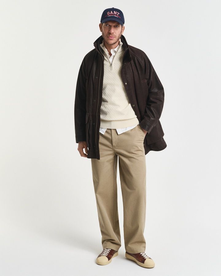 Micro Texture Half-Zip Sweater