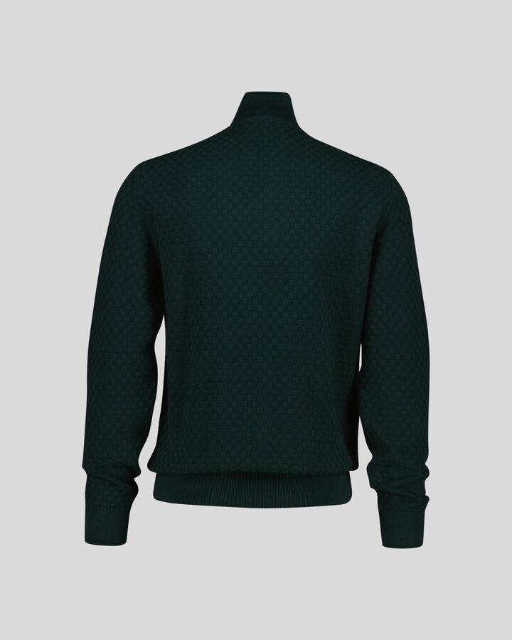 Micro Texture Half-Zip Sweater