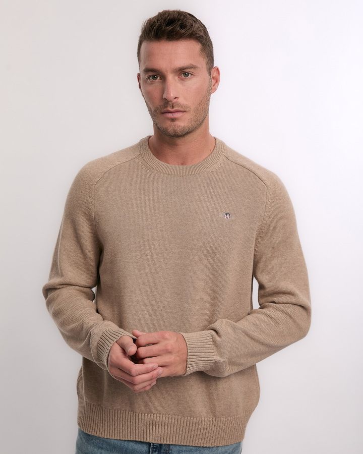 Casual Cotton C-Neck