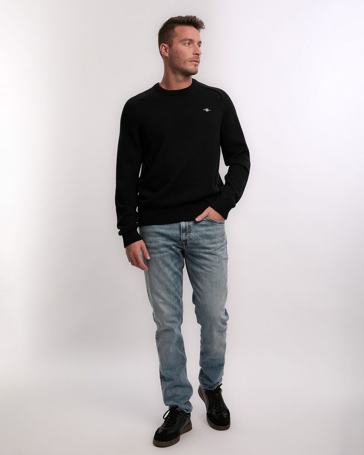 Casual Cotton C-Neck