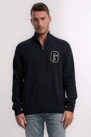 Small Graphic Badge Half Zip