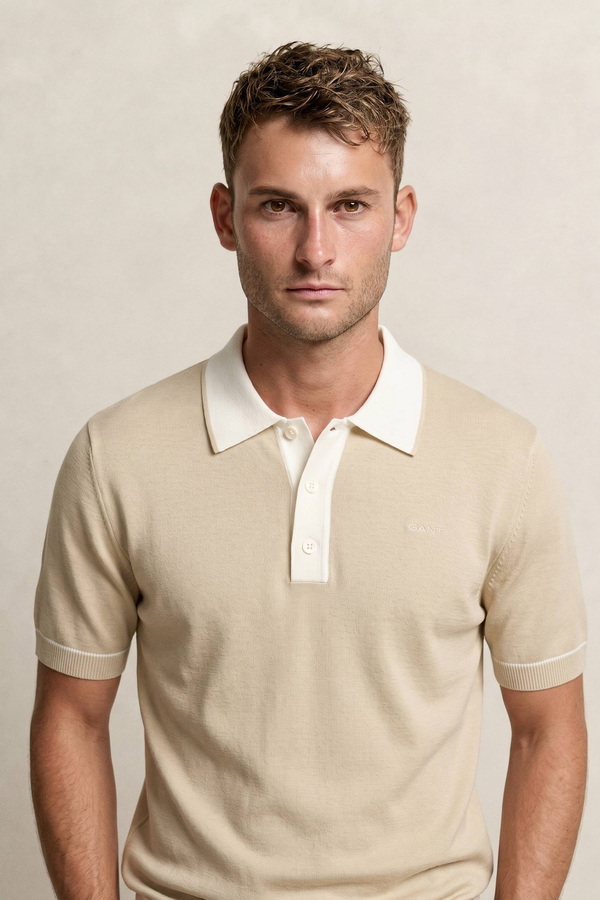 Cotton Modal Polo Sweater