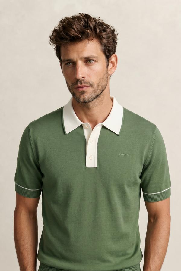 Cotton Modal Polo Sweater