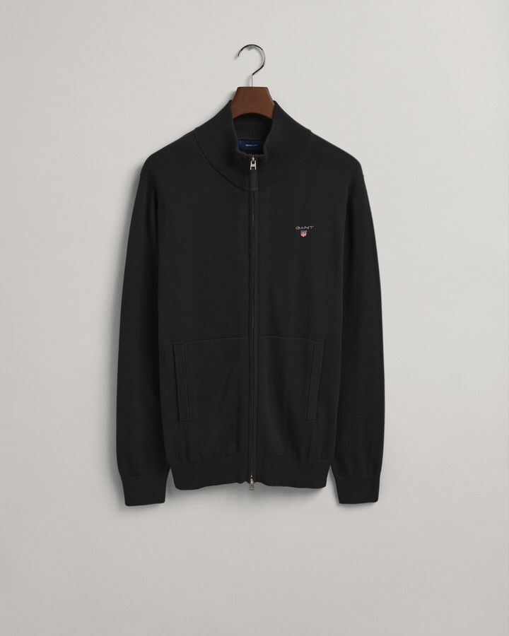 Classic Cotton Zip Cardigan
