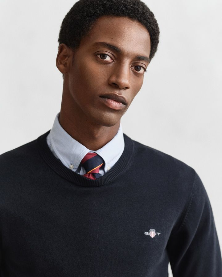 Classic Cotton Crew Neck Sweater