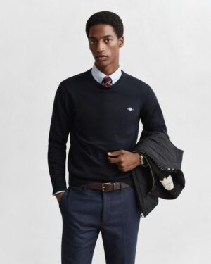 Classic Cotton Crew Neck Sweater