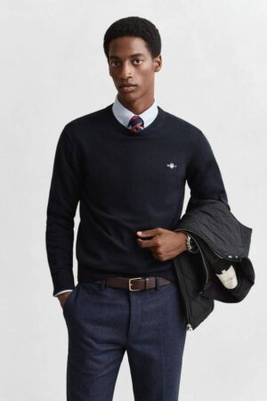 Classic Cotton Crew Neck Sweater