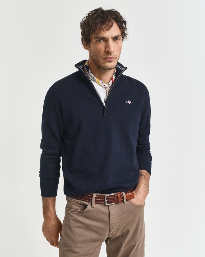Classic Cotton Half-Zip Sweater