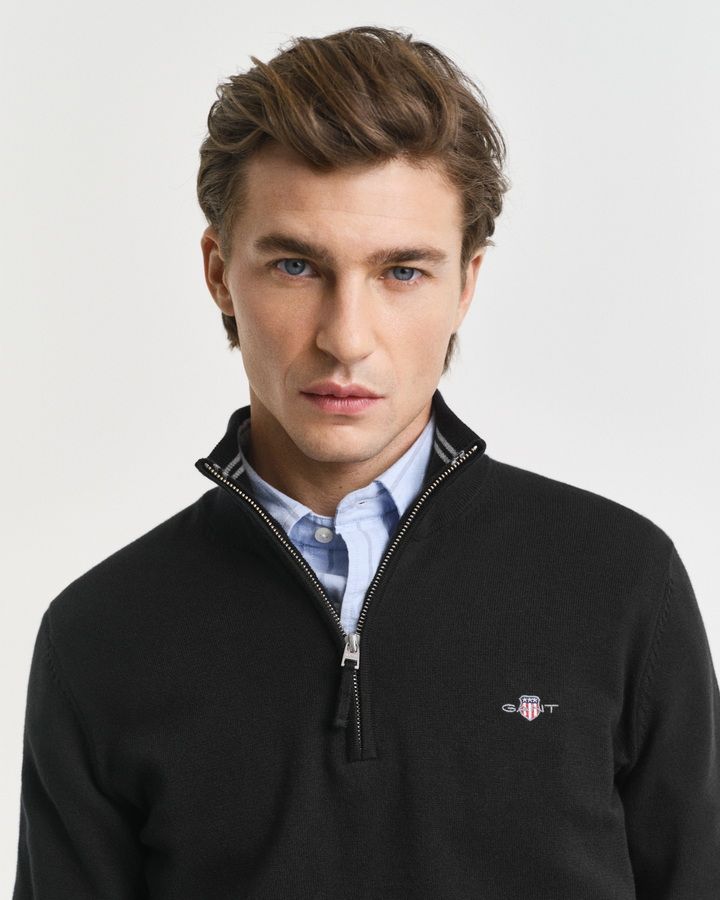 Classic Cotton Half-Zip Sweater