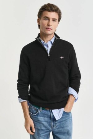Classic Cotton Half-Zip Sweater