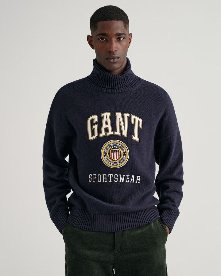 Crest Shield Rollneck Sweater