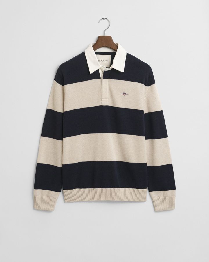 Barstriped Polo Sweater