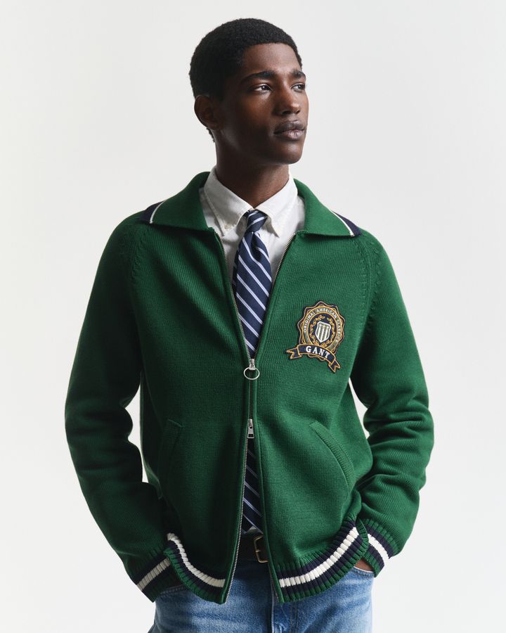 GANT 1949 Graphic Zipped Cardigan