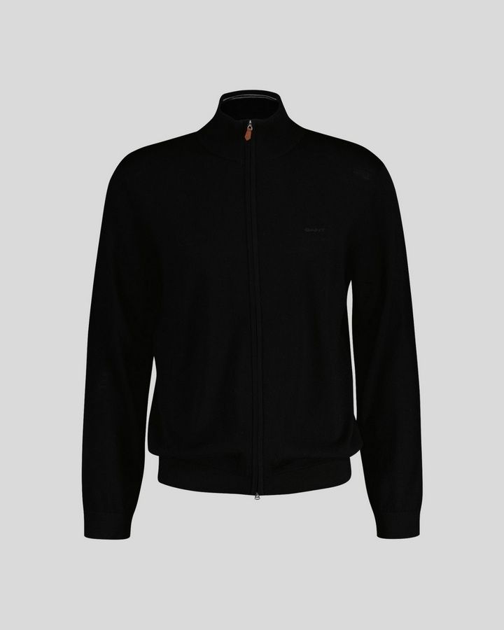 Extrafine Merino Wool Zip Cardigan