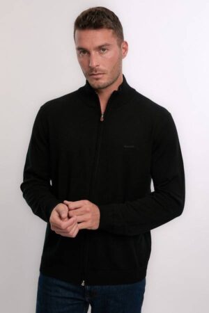 Extrafine Merino Wool Zip Cardigan
