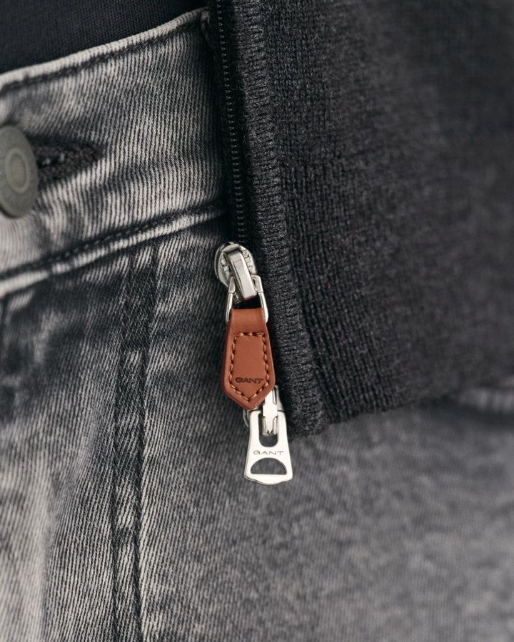 Extrafine Merino Wool Zip Cardigan